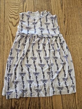 kate quinn Dress Purple Butterfly Vine Print 5T